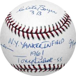  Autographed MLB Baseball with Position Inscriptions