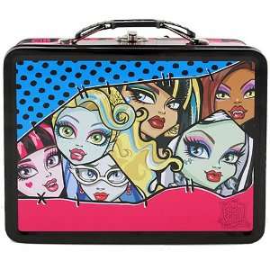  Monster High Freaky Fab Embossed Metal Lunch Box/ Carry 
