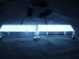 2X48 LED STROBE GRILL FIRE LIGHT WHITE  