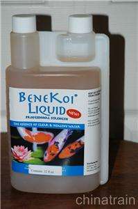 BeneKoi Water Clarifier Powder Fish Ponds 32 oz Liquid  