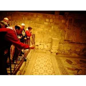 7th Century Mosaic Floors, Chapel of the Virgin, Mount Nebo, Jordan 
