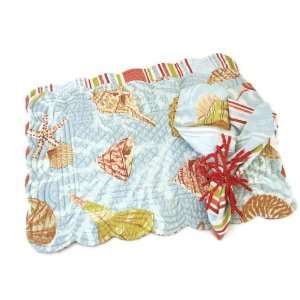  St. Martin 13 x 19 Quilted Seashell Placemat and Napkin Set 