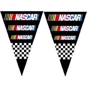  NASCAR 25Ft String Of 6 x 9 Party Pennants (Flags 