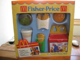 Fisher Price Fun with Food McDonalds Happy Meal 2155 BOX hamburger 