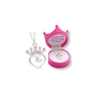 Petite Princess Crown Necklace in Figural Gift Box