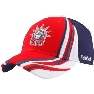 NHL Reebok New York Rangers Youth Navy Blue Red Inferno Flex Hat 