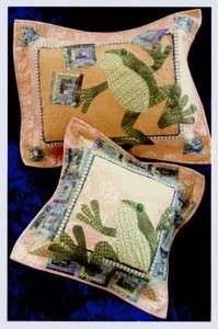 Java House Quilted Pillow Sham A Lot Frog Pattern NEW  