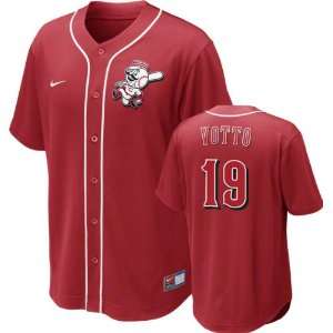   Reds Nike Red Joey Votto #19 Dri FIT Player Jersey