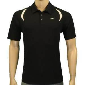 Nike Mens Fit Dry UV Tennis Polo Shirt Black  Sports 