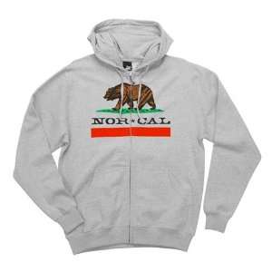  Nor Cal Zip Up Hoodies Republic   Grey Heather   Small 