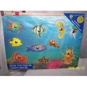  Wooden Magnetic Fishing Game Toys & Games