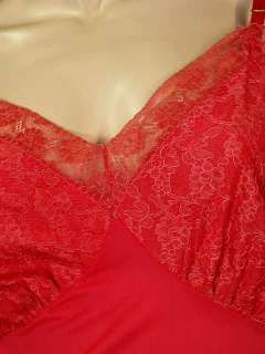 Vintage Luxite Hole Proof Full Slip Deep Coral 1950S 36  
