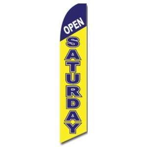  Open Saturdays Feather Banner Flag Swooper Flag 11.5ft X 2 