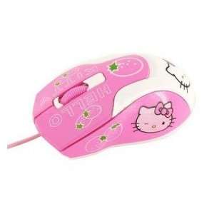  800DPI Kitty Mini USB 3D Optical Mouse Pink Electronics