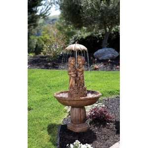   an Umbrella Pedestal Outdoor Water Fountain Patio, Lawn & Garden