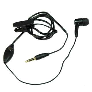 Black Mono Single Ear 3.5mm Jack Hands Free Headset w/ On Off Switch 