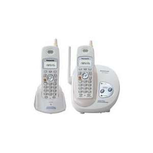  PANASONIC KX TG2422W 2.4 GHZ TWO HANDSET DIGITAL CORDLESS PHONE 