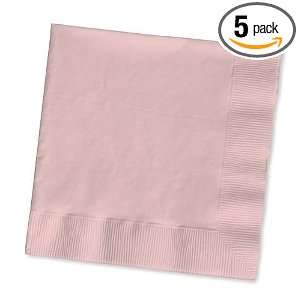 Creative Converting Paper Napkins, 3 Ply Beverage Size, Pink Color, 50 