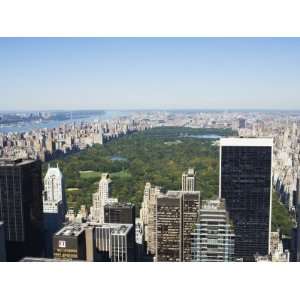 High View of Central Park and Upper Manhattan, New York City, New York 
