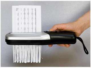   to a minimum with this great hand held USB powered paper shredder