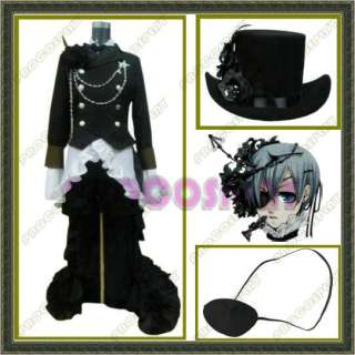 Black Butler Kuroshitsuji Ciel Cosplay Costume derss  