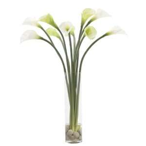  FAB Flowers Calla Lilies with White River Rocks in 