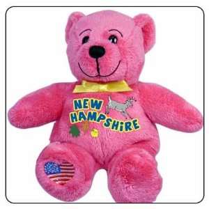    New Hampshire Symbolz Plush Pink Bear Stuffed Animal Toys & Games