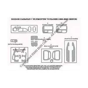 Plymouth Voyager Dash Trim Kit 98 00   20 pieces   Simulated Silver 