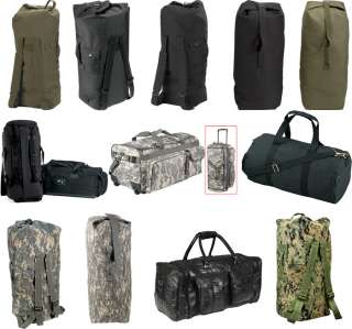 Military Army Style Travel/Sport SHOULDER DUFFLE BAGS  