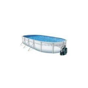   Steel Pool Complete   Blue Liner   Sand Filter Patio, Lawn & Garden