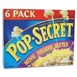 Pop Secret Microwave Popcorn   Movie Theater Butter   6 bags  