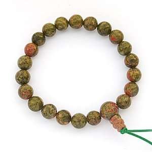  UNAKITE   Power Bead Mala Bracelet