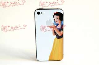 Snow White Decal Sticker skin for white Iphone 4 4g  
