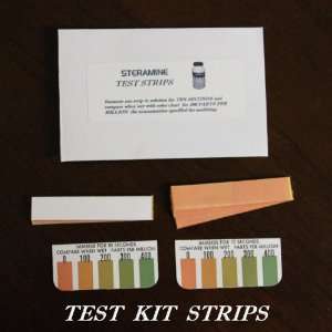 Steramine Quaternary Sanitizer test kit   32 test strips  