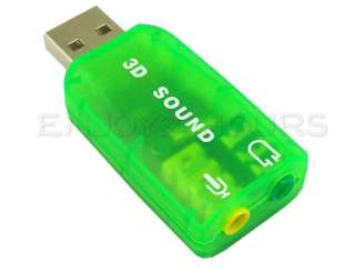 USB 2.0 to MIC / Speaker 5.1 Audio Sound Card Adapter  