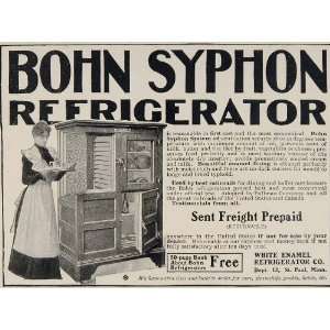  1904 Vintage Ad Bohn Syphon Refrigerator Icebox Maid 