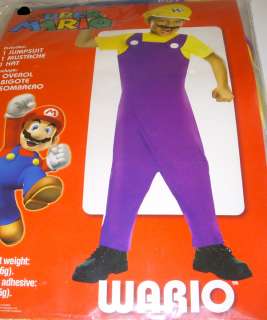 Super Mario Wario Jumpsuit Costume Dress up Child S 6 NIP 883028495351 