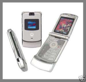 Motorola V3 RAZR Silver Unlocked AT&T T Mobile 411378091918  