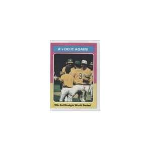  1975 Topps #466   World Series Summary/As Do it Again 