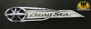 Chrome Silver Gas Tank Decal Badge Emblem for Yamaha DragStar 
