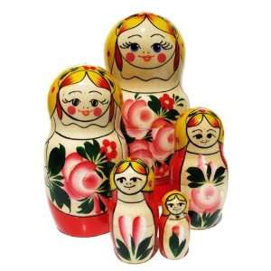  GreatRussianGifts Babushka Sudarushka nesting doll (5 pc 