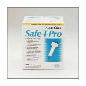  SAFE T PRO Single Use Lancets (200/Box) Health & Personal 