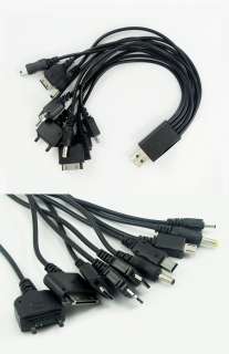 Multi mobile phone charger cord 10 in one USB cable mobile telephone 