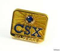 CSX RAILROAD   Vintage 20 Year Company Service PIN  