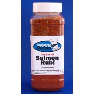 Top Secret Salmon Rub   NEW 32 Ounce Size  Grocery 