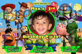Toy Story Birthday Invitations   Free Thank You image  
