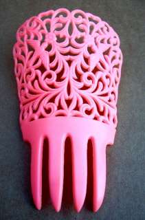 New pink Spanish peineta mantilla hair comb  