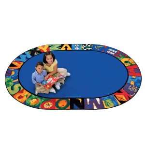  Hide n Seek ABC Oval Educational Rug by Carpets for Kids 
