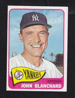 1965 Topps #388 John Blanchard NMT New York Yankees Premium Vintage 
