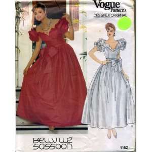   Designer Originals Formal Prom Evening Dress Sewing Pattern #1152